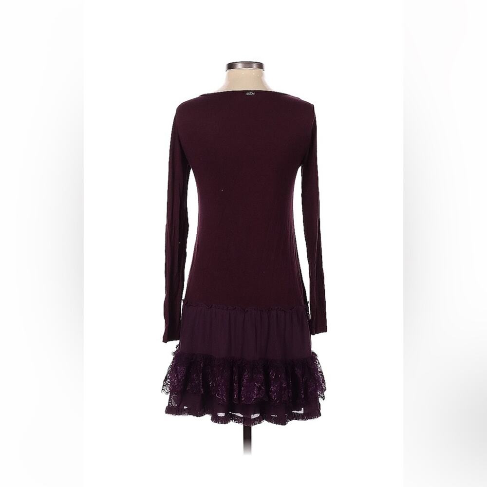Deca Paris‎ long sleeved drop waist dress in purple, size TO or xs - Picture 2 of 9